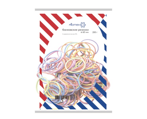 Резинки для денег  200г Attomex D60 цветные 4152311 "Дава"