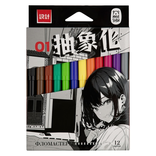 Фломастеры 12цв. MESHU Anime MS_60975 "Дава"
