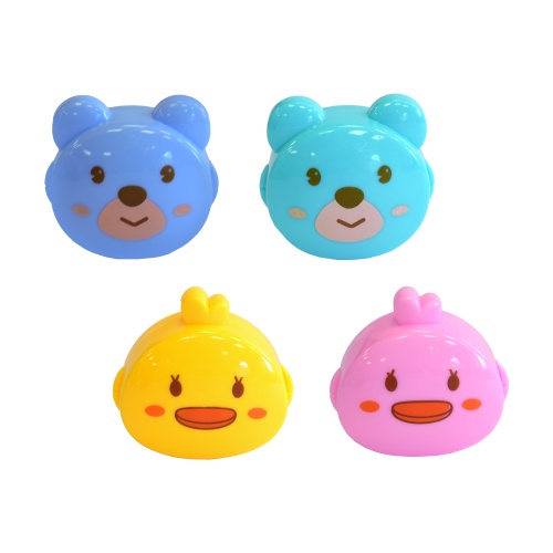 Точилка пластиковая deVENTE Мишка, утенок 8031302 "Дава"