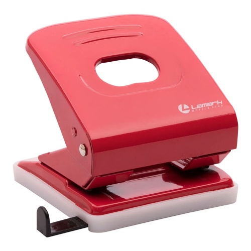 Дырокол на  30л Lamark Mettallic красный PN0150-RD  "Дава"