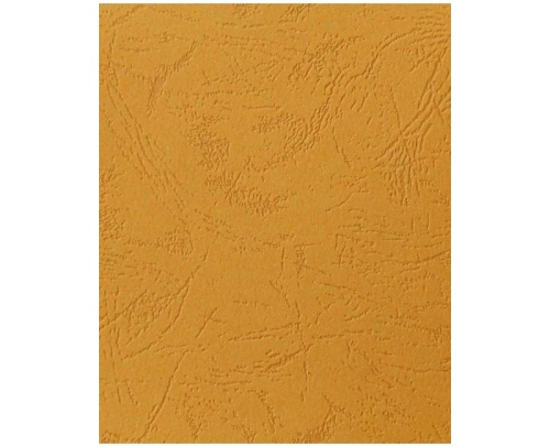 Обложки для переплета А4 картон (кожа) желтые 230г/м2 100л/упак "Дава"