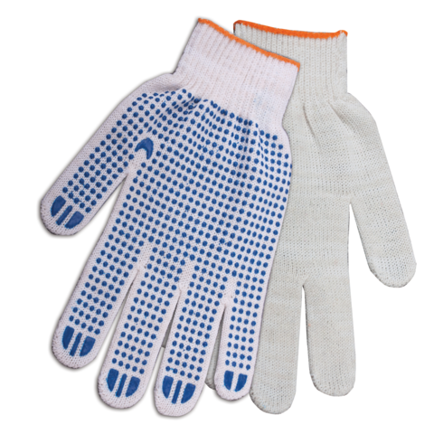 Перчатки х/б с ПВХ LAIMA бюджет 10 класс 32-34г 601912 "Дава"