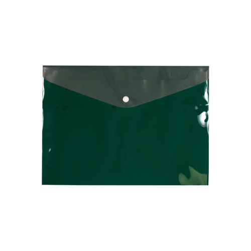 Папка-конверт на кнопке А4 deVENTE Marandi. Dual аквамариновая,с дымчатым полупр.клапаном 3079316 "Дава"