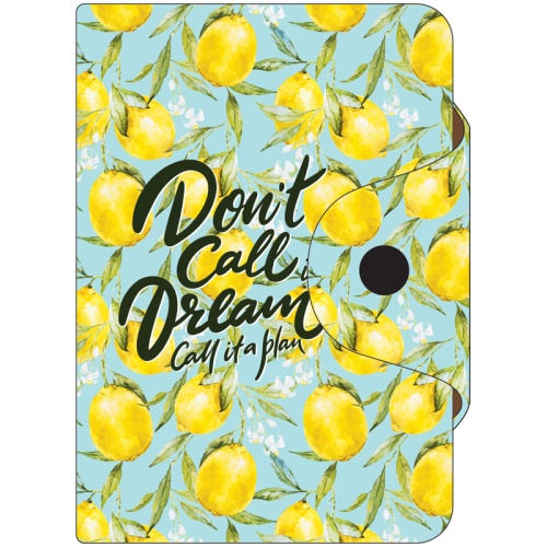 Визитница на  10 карманов OfficeSpace Lemon dream 75*110мм, ПВХ 319951 "Дава"