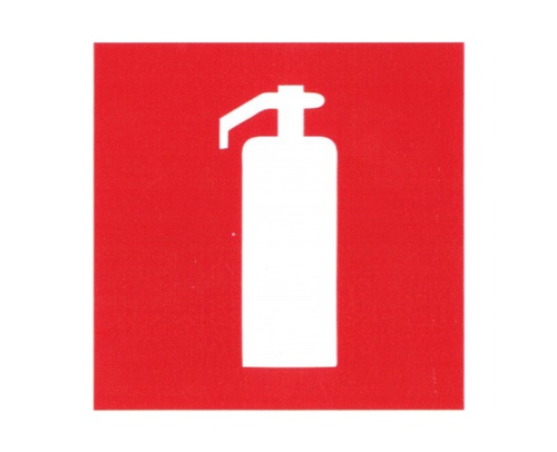 Знак пожарной безопасности "Огнетушитель" 100*100мм самоклейка "Дава"