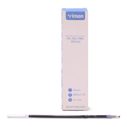 Стержень шариковый 107мм VINSON игольч. синий 0,7мм 107 "Дава"