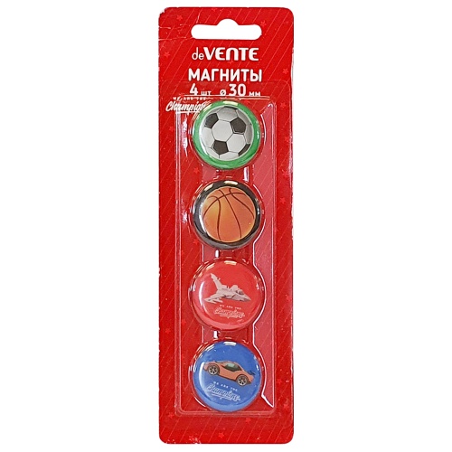 Магниты 3,0см/4шт deVENTE Champions 6021005 "Дава"