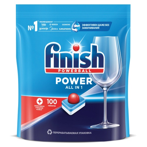 Таблетки для посудомоечной машины FINISH (Финиш) 100 шт/упак 95989 "Дава"