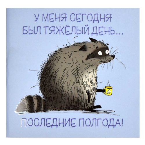 Блокнот 32л 130*130мм Сонный енот 66167 "Дава"