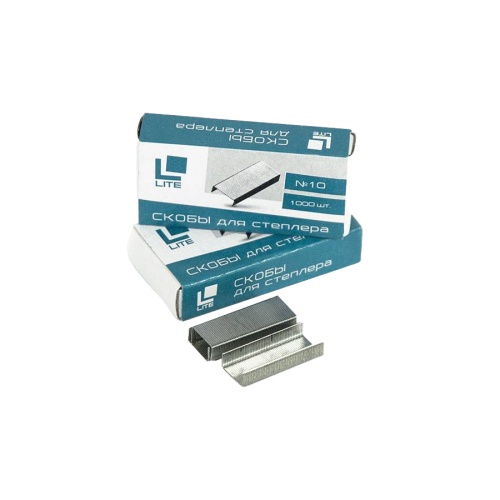 Скобы для степлера №10 INFORMAT 1000шт. оцинкованные S10-1000 "Дава"