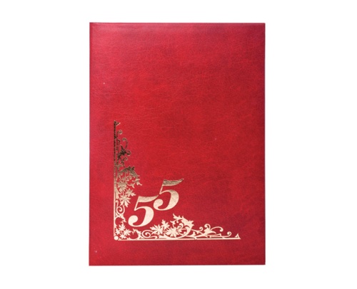 Папка адресная 55 лет бумвинил АП4-01-002 "Дава"